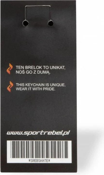 Obesek za ključe iz jekla Sportrebel Skate, srebrn