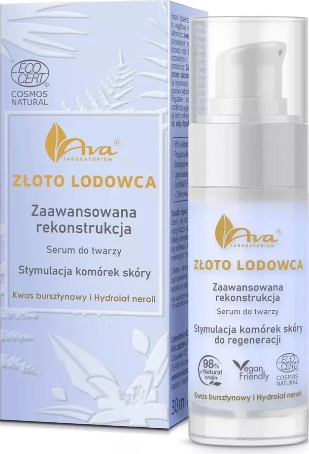 Serum za obraz Gold Glacier Ava Laboratorium, za ženske, 30 ml
