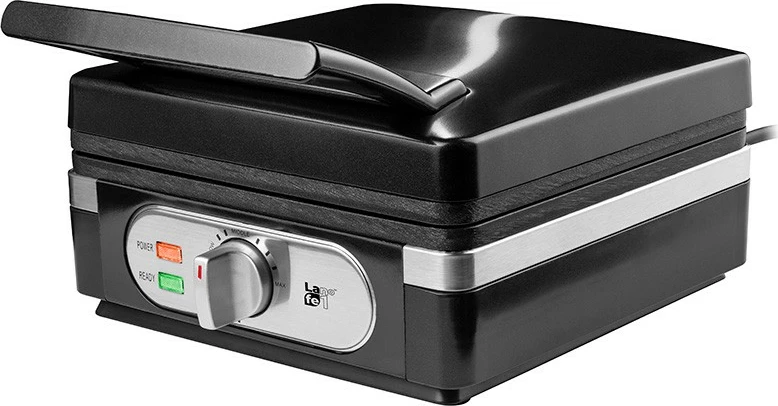 Gofrnik Lafe GFB-003, 1400 W, keramične nelepljive plošče, črn