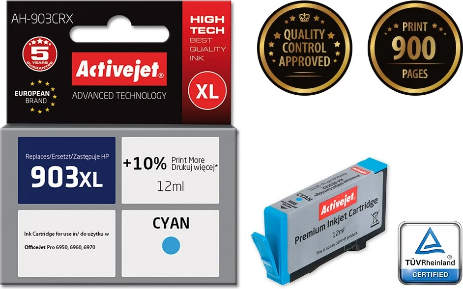 Toner za zamenjavo Activejet AH-903CRX, modra, za HP