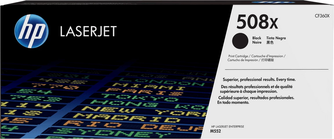 Toner kartuša 508X / CF360X, HP, 12.500 strani, črna