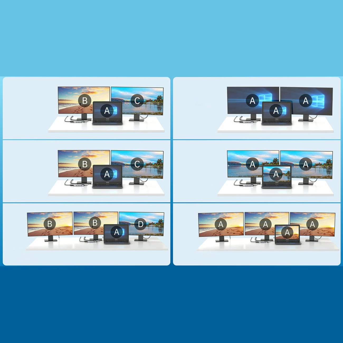 Multifunkcijski hub Choetech HUB-M26, 12-v-1, USB-C, HDMI, VGA, RJ45, siva