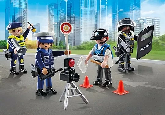 Set policijskih figuric Playmobil Action Heroes 71730, 35 kosov