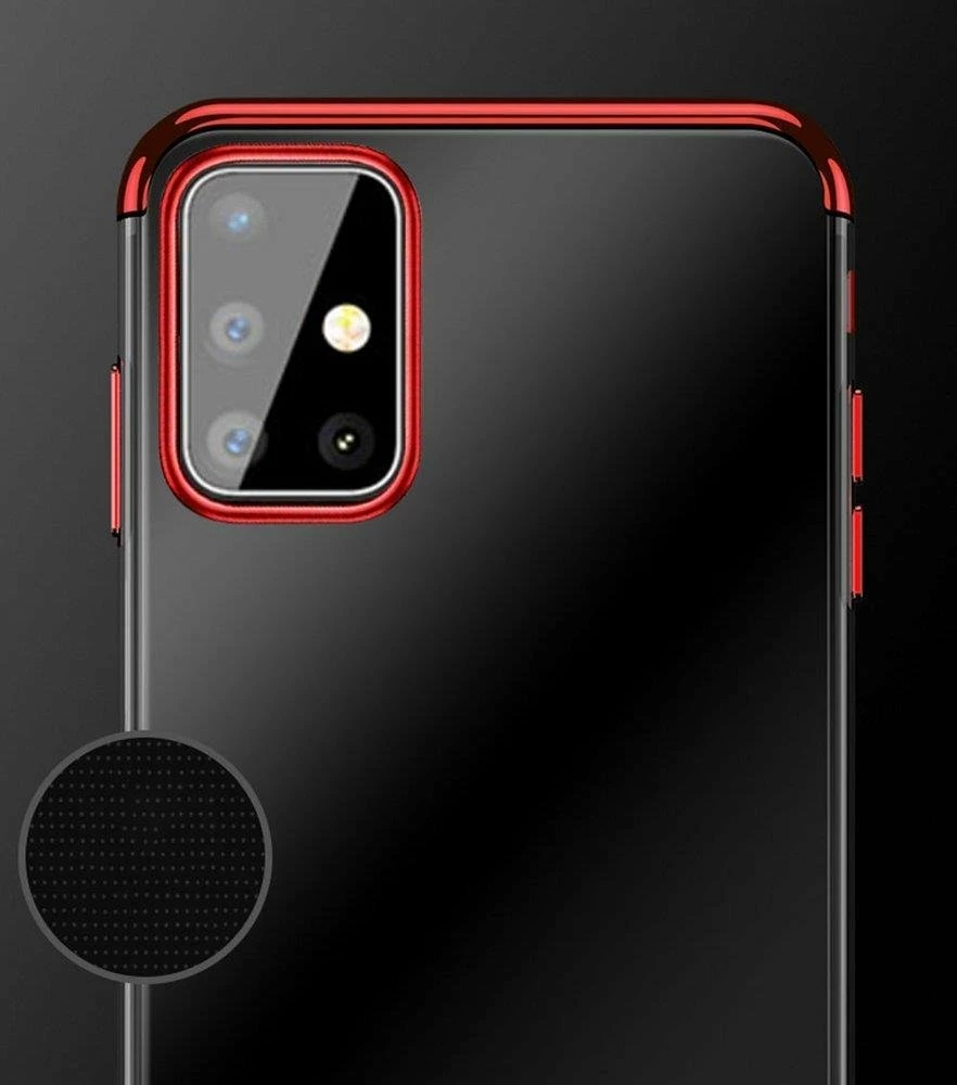 Prosojen ovitek za telefon Hurtel Clear Color 0,3 mm, TPU, za Samsung Galaxy A72, črn