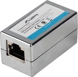 Adapter za omrežni kabel RJ-45 na RJ-45, Lanberg, srebrn