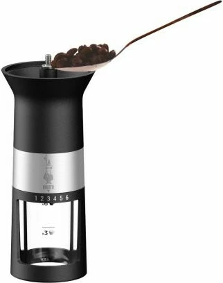Ročni mlinček za kavo Bialetti Premium, inox, črn