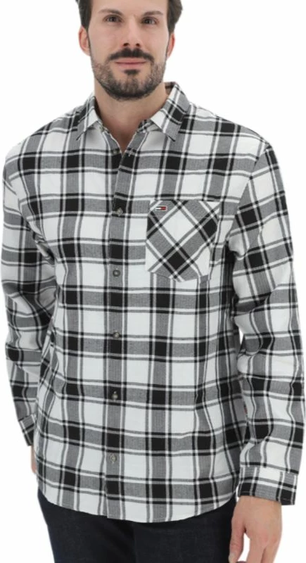 Moška srajca Tommy Jeans, bela