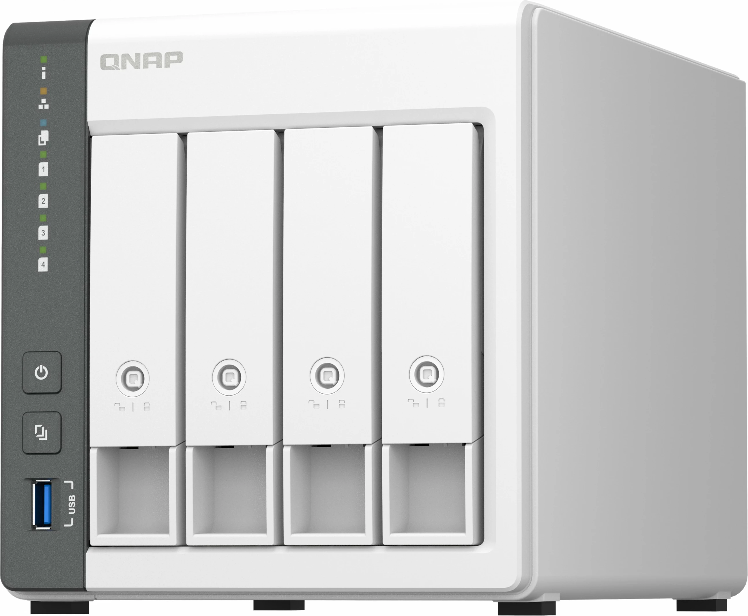 NAS QNAP TS-433, stolp, ARM Cortex-A55, 4 GB, QNAP QTS