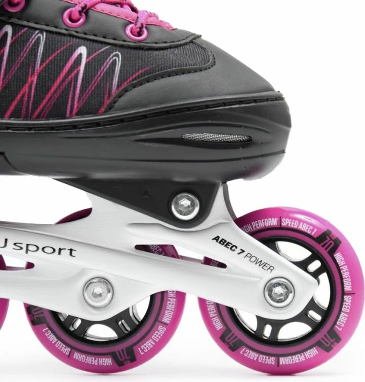 Role za dekleta Yakimasport, črno-roza