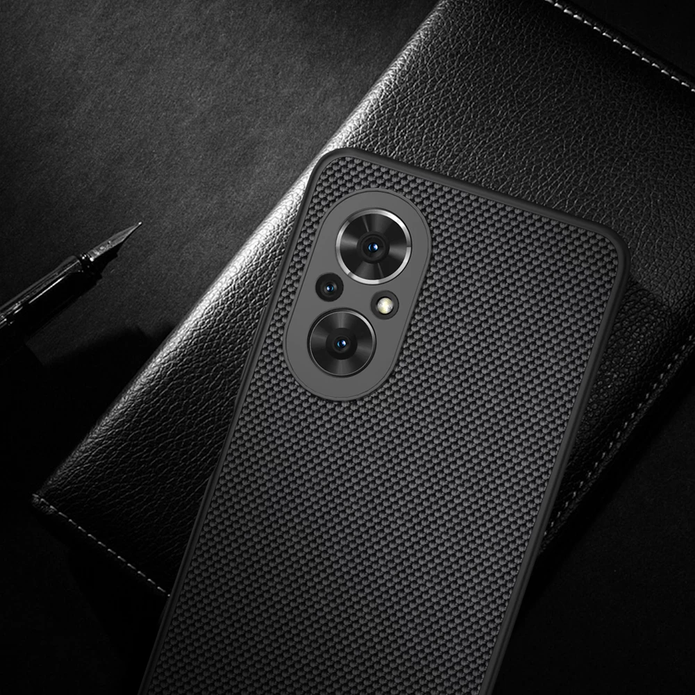 Ovitek za telefon Nillkin Textured Case za Honor 50 SE, najlon, črn