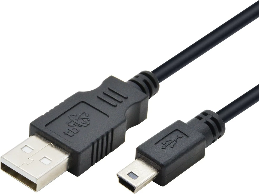 Kabеl USB, Mini USB, 1 m, črn - TB AKTBXKU3PBAW10B