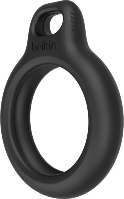 Ovitek za AirTag z obeskom za ključe, Belkin, črn