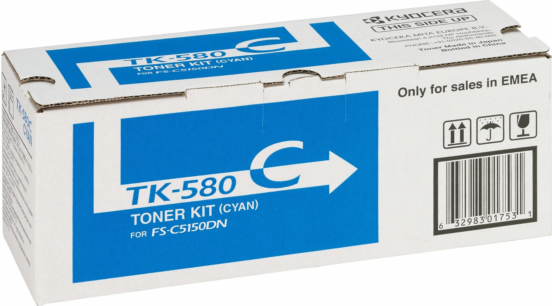 Toner cyan Kyocera TK-580C, za FS-C5150DN, original