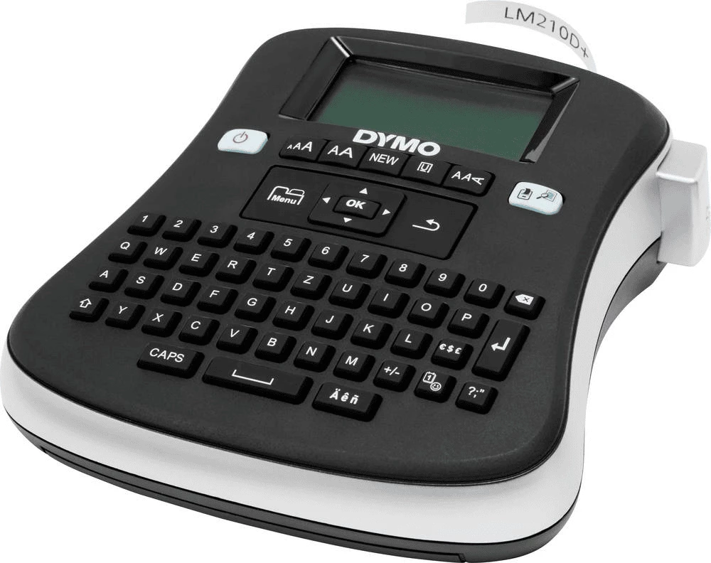 Naprava za etiketiranje Dymo L210DK0 / S0964070, LCD zaslon in tipkovnica QWERTY, srebrno/črna
