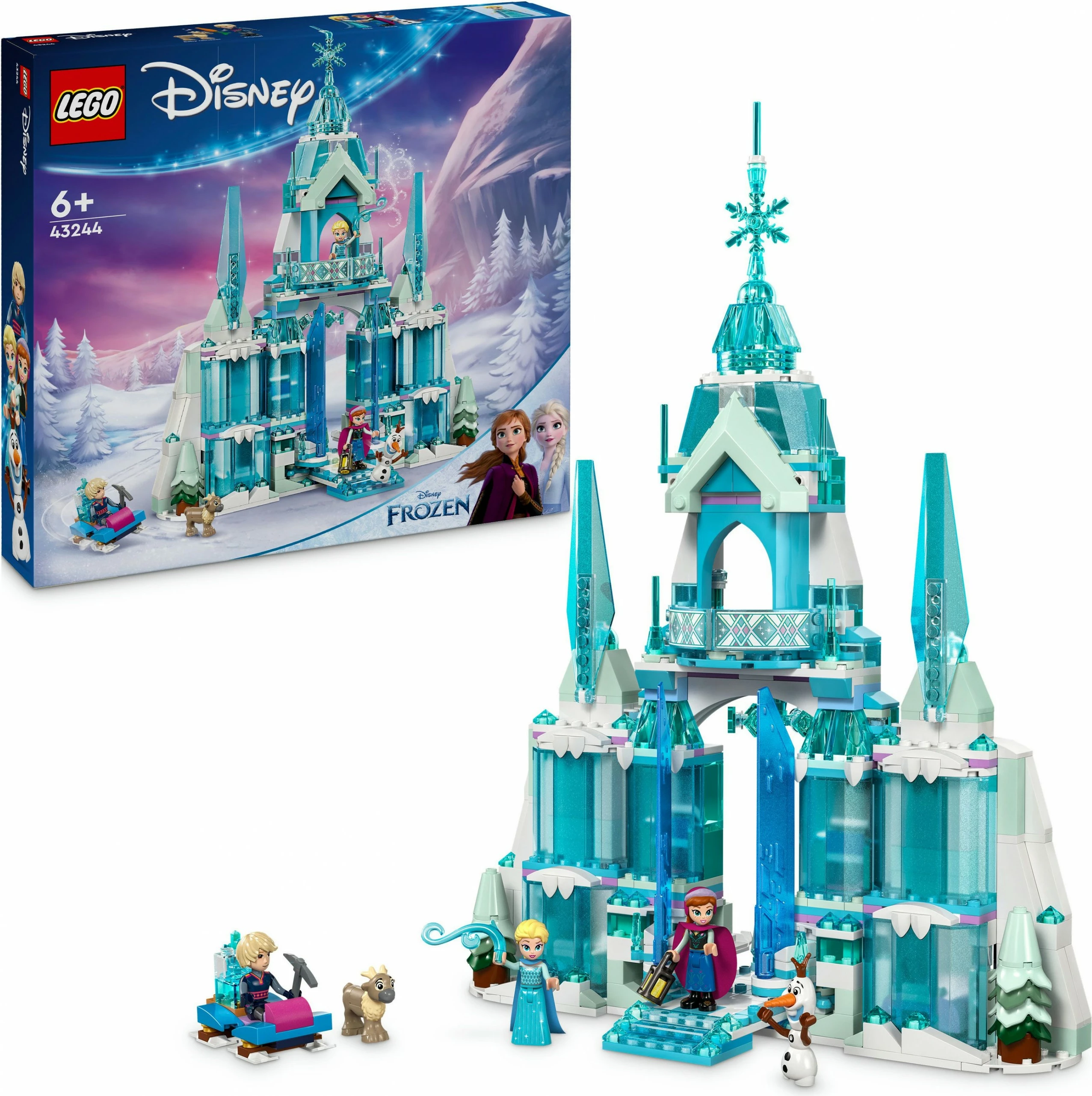 Gradbeni komplet, Elsin zimski grad (Frozen) Disney Princess 43244, večbarven