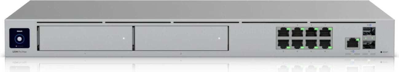 Profesionalni upravljan prehod Ubiquiti UniFi Dream Machine Pro Max, 2.5G Ethernet, za vgradnjo v rack 1U