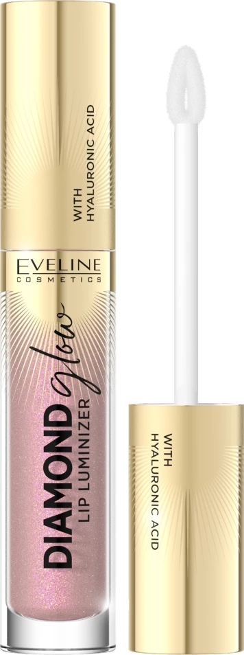 Gloss za ustnice Eveline Cosmetics Diamond Glow Lip Luminizer, 08 Honey Glam, 4.5 ml