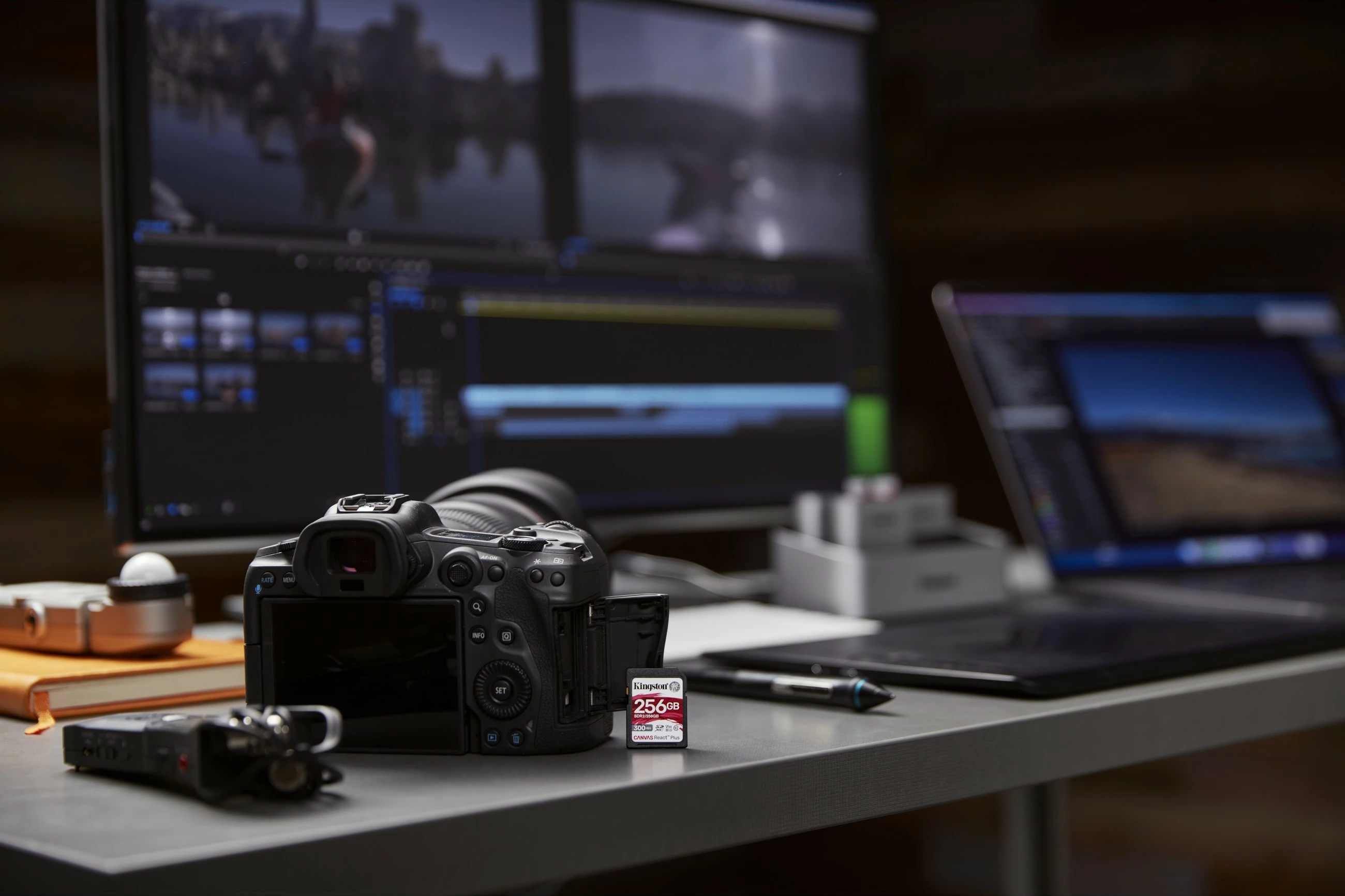 SD kartica 256 GB, Kingston Canvas React Plus, UHS-II, 300R/260W, črna