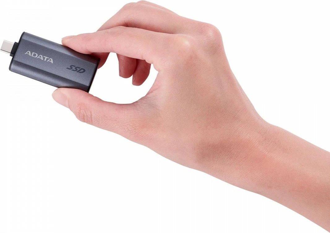 Zunanji SSD ohišje Adata SC750, 500 GB, USB 3.2 Type-C, titan