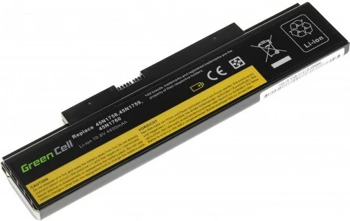 Baterija za prenosnik Green Cell LE80, 4400 mAh, črna