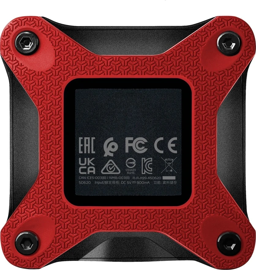 Zunanji SSD 512 GB, rdeč - ADATA SD620