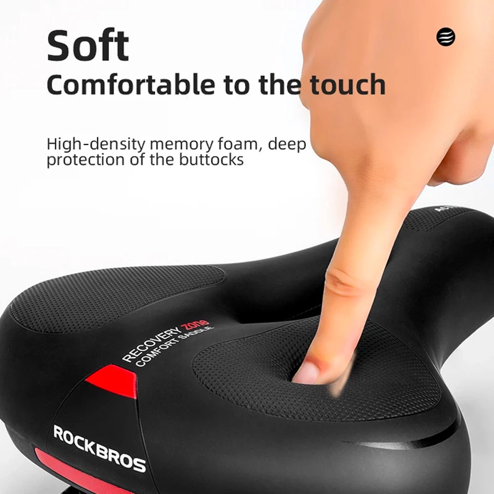 Sedež za kolo Rockbros AQ-6090R, črn in rdeč