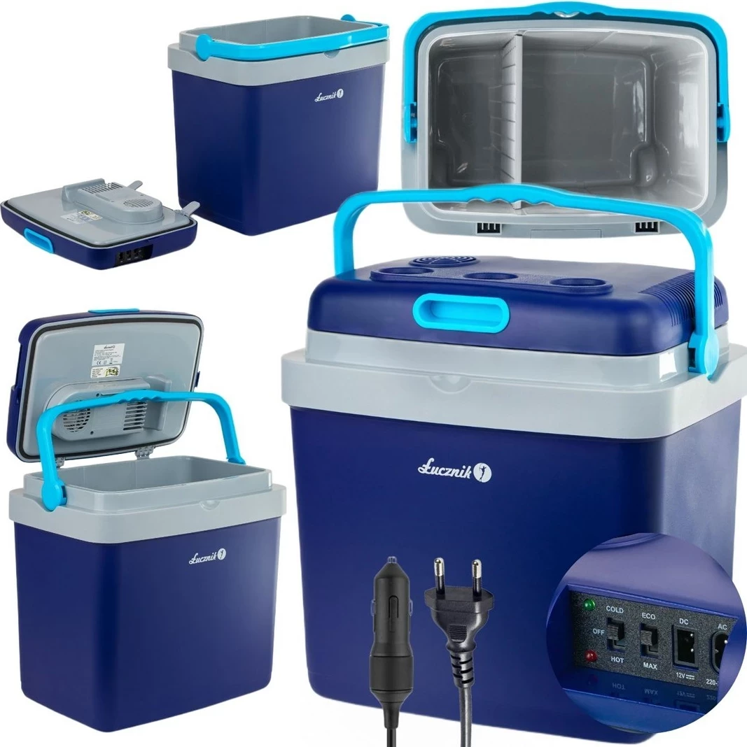 Prenosni hladilnik za avto Łucznik CBX-33 Cool&Go XL 33L, moder
