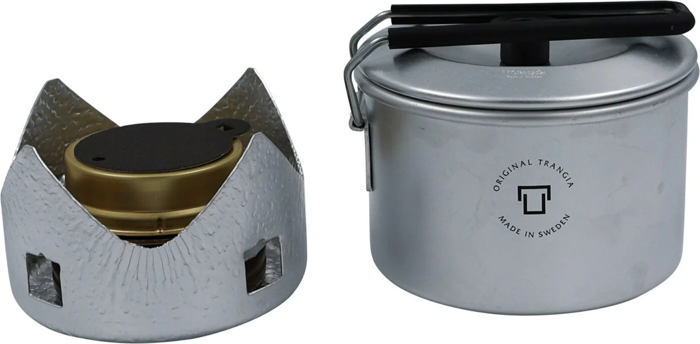 Prenosen komplet za kuhanje Trangia MICRO ORIGINAL z gorilnikom, srebrn