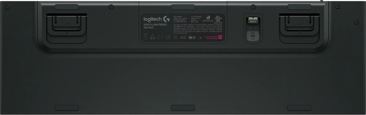 Mehanska tipkovnica Logitech G915 X LIGHTSPEED, RGB, QWERTZ, brezžična in z žico, črna