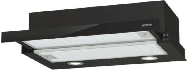 Teleskopski kuhinjski aspirator 60 cm, črn Gorenje TH62E4BG