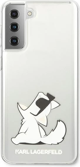 Ovitek za telefon Choupette Fun, Karl Lagerfeld, za Samsung Galaxy S21+, prozoren