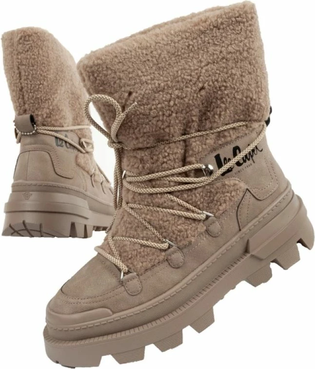 Čizme za ženske Lee Cooper, krem