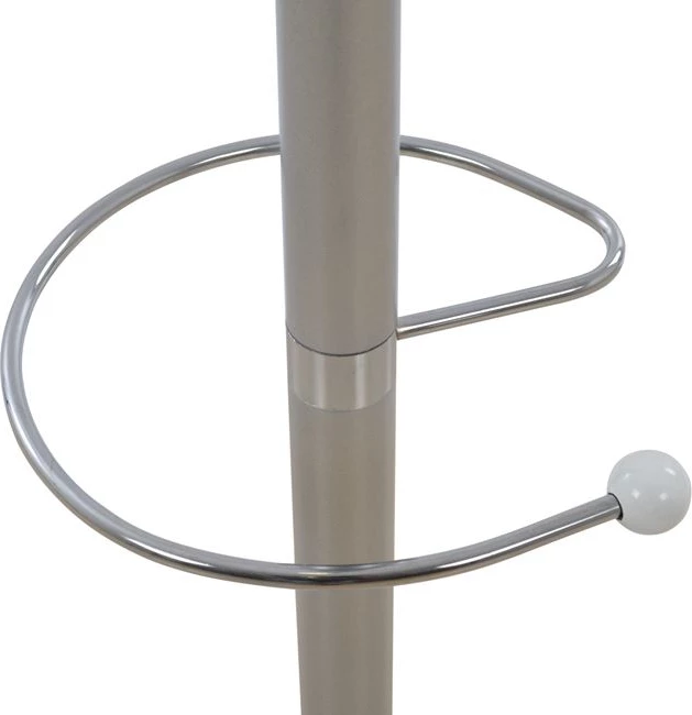 Stojalo za klobuke/plašče iz kovine FH0038.40 vrtljivo srebrno z marmorjem '37x170cm