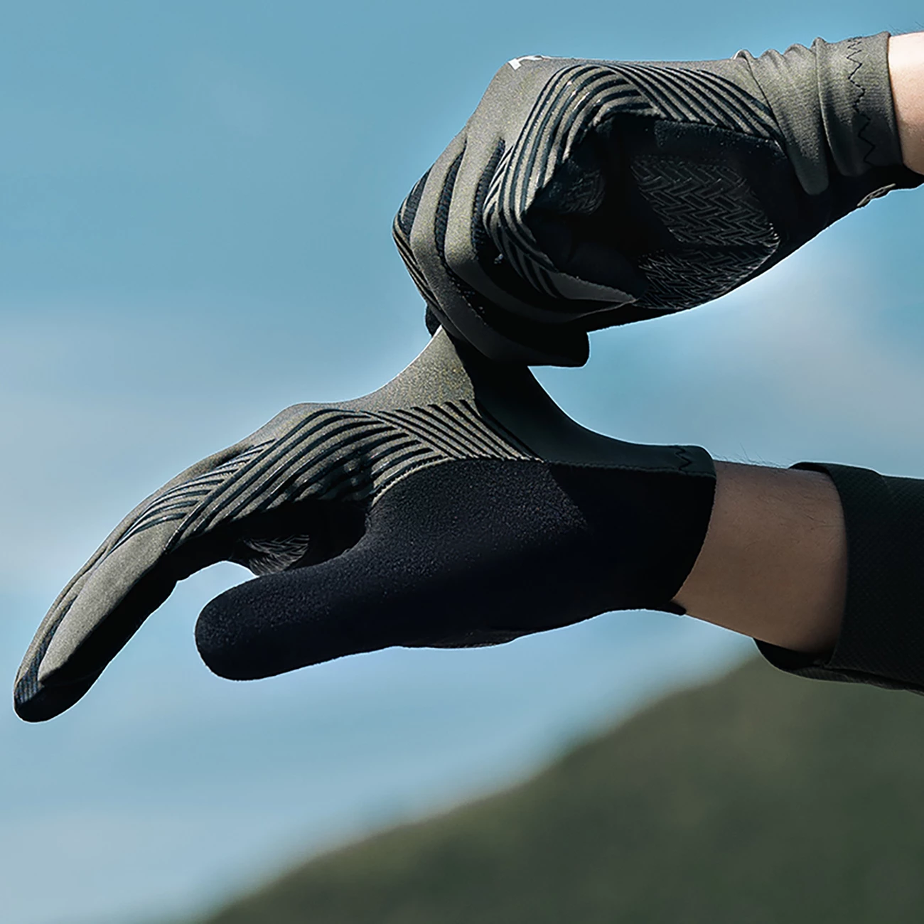 Kolesarske rokavice Rockbros 16110006010, polne, XXL, črne