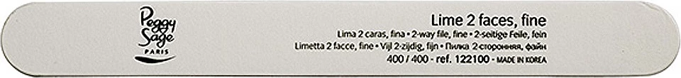 Dvosmerna pilica za nohte Peggy Sage 2-Way Nail File, 400/400, 1 kos