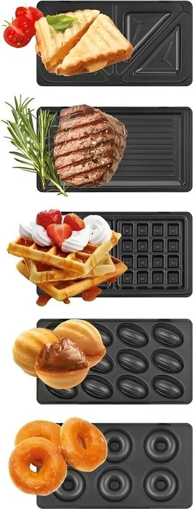 Toster za sendviče 5-v-1, MPM MOP-54, črn