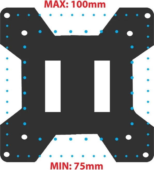 Nosilec za monitor 17–27", Esperanza ERW019, črn