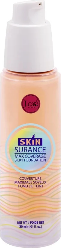 Podlaga in primer za obraz Skinsurance Max Coverage Silky, J.Cat Beauty, 106 Soft Beige, 30 ml, za ženske