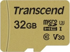 MicroSDHC kartica Transcend 500S 32GB, Class 10, UHS-I, zlata