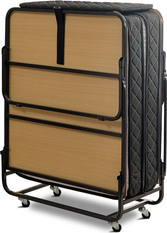 Zložljiva postelja Hanah Home XL, bela in črna