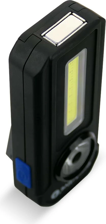 Ročna svetilka, 300 lumenov, magnet, sponka, črna, everActive WL300