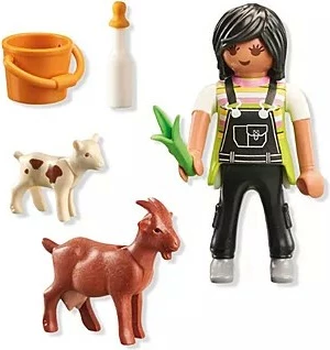 Igralni set z deklico in kozami Playmobil Special Plus 71759, 6 kosov