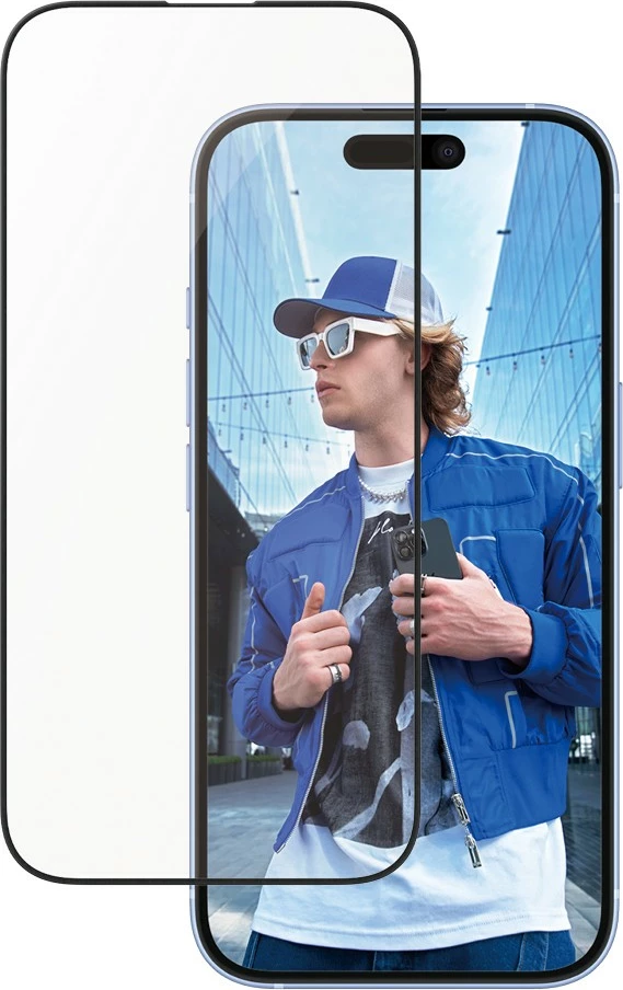 Zaščitnik zaslona PanzerGlass za iPhone 16/15, aluminijast okvir, 6,1 inch