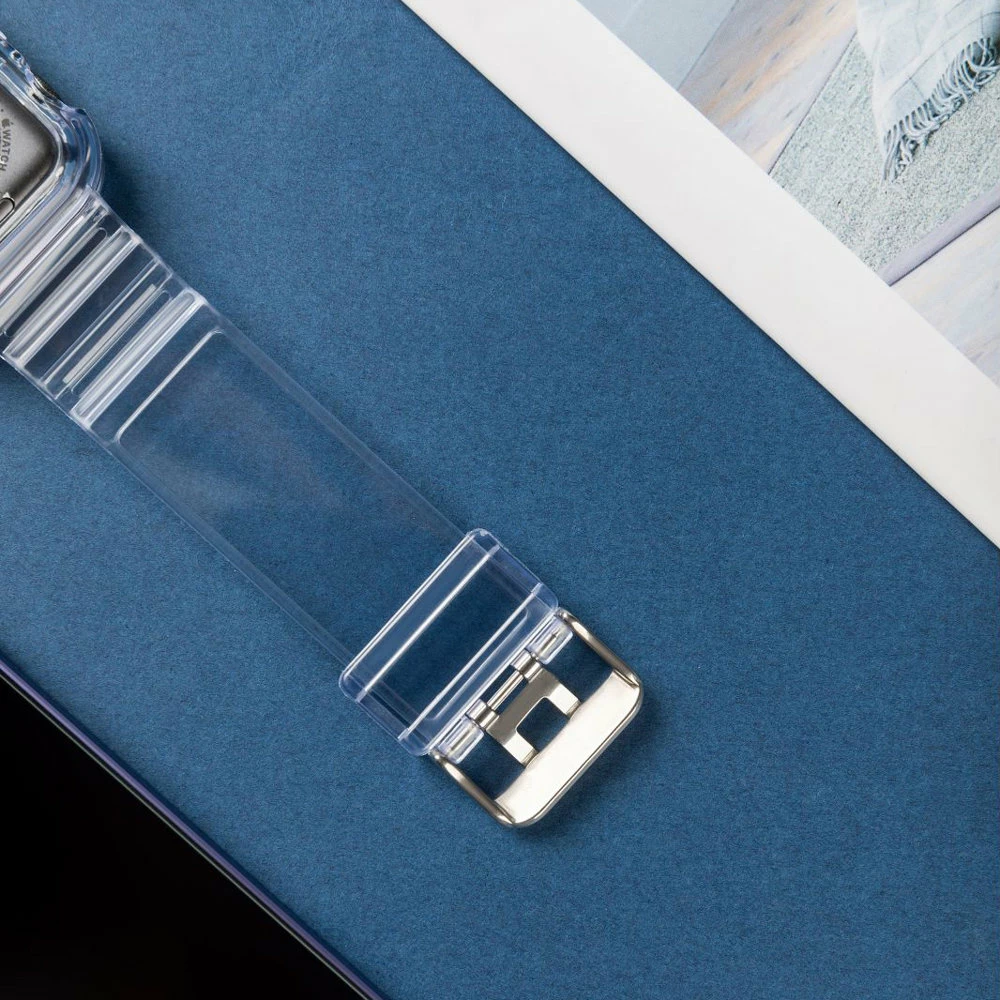 Zaščitni ovitek in pašček Hurtel za Apple Watch 42mm, rožnat