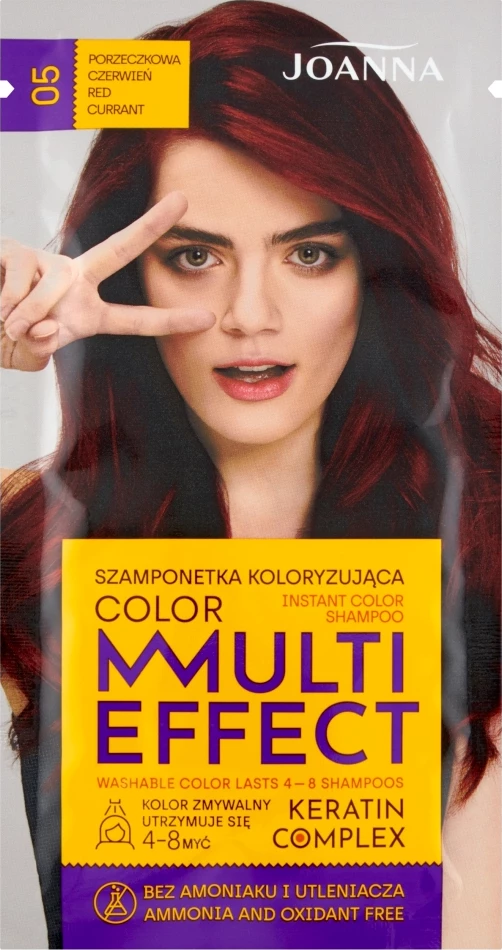 Barvni šampon, Joanna Multi Effect Color 05 Currant Red 35 g