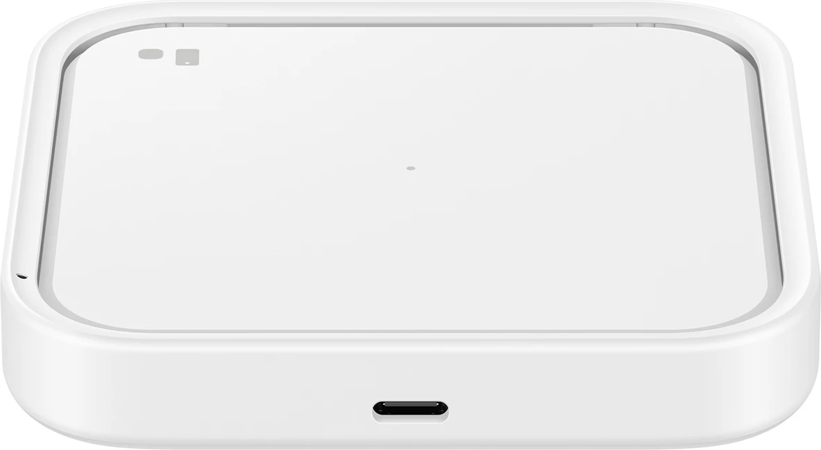 Brezžični polnilec, 15W, LED, USB-C, bel — Samsung EP-P2400TWEGEU, z napajalnikom