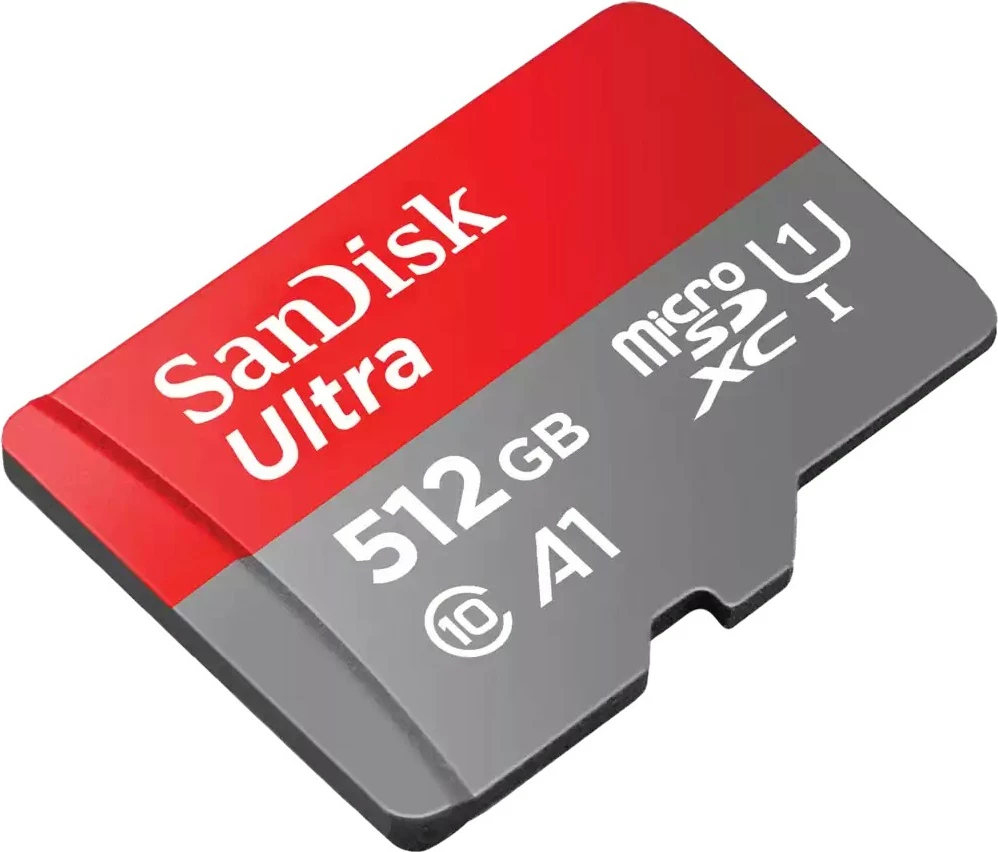 Kartica pomnilnika 512GB Sandisk Ultra microSDXC, siva/rdeča