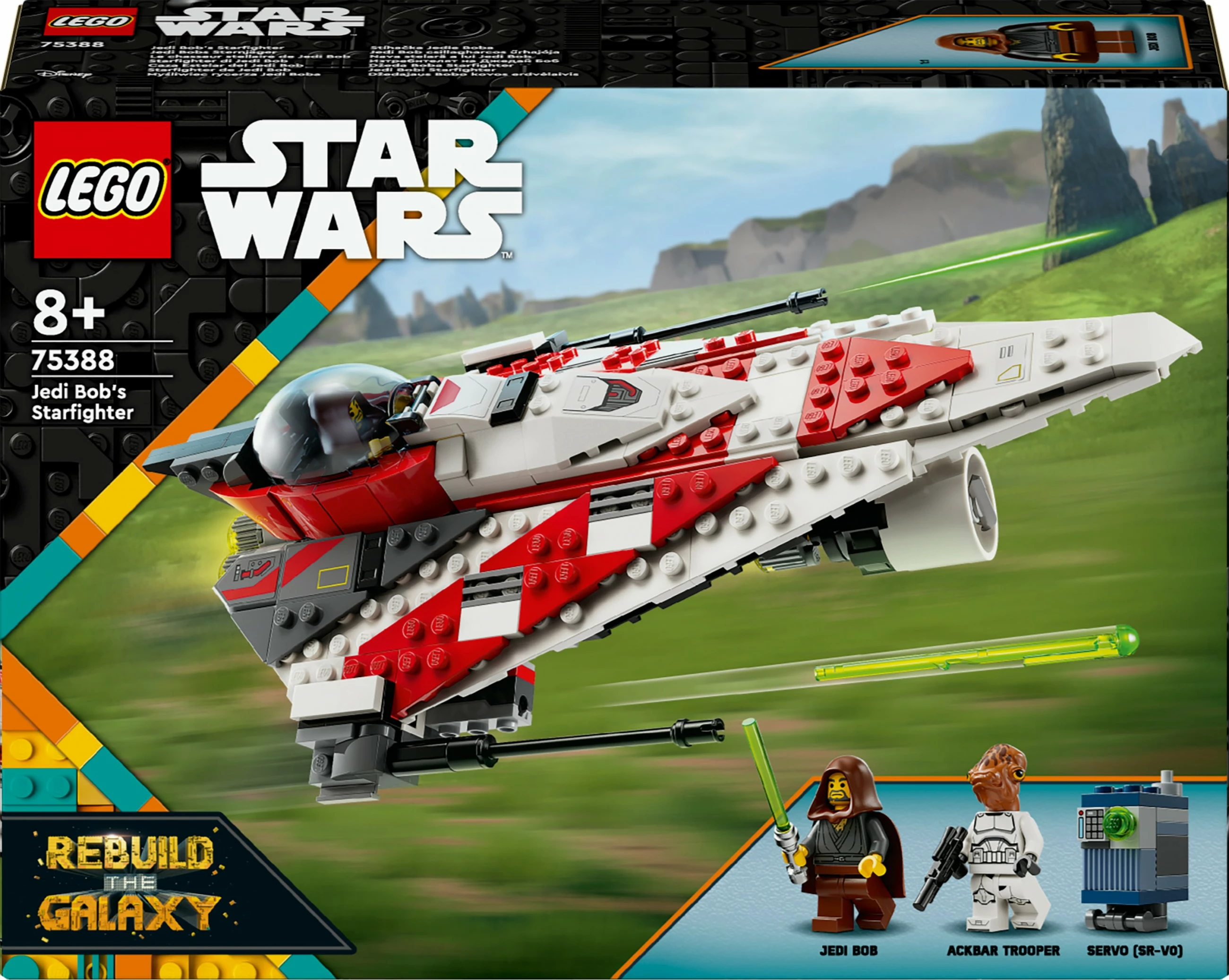 Set gradnje Jedi Bob's Starfighter, LEGO, 305 kosov, večbarven
