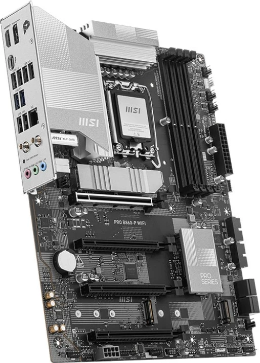 Matična plošča MSI PRO B860-P WIFI, Intel B860, LGA 1851, ATX, črna