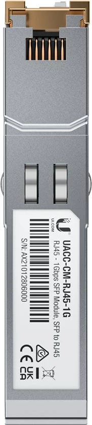 Modul omrežja, 1000 Mbit/s, RJ-45, siv — Ubiquiti UACC-CM-RJ45-1G